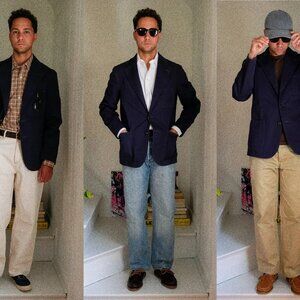 Buck Mason Black Cotton/ Lyocell Carry on Jacket Travel Blazer/ Sport Coat- XXL